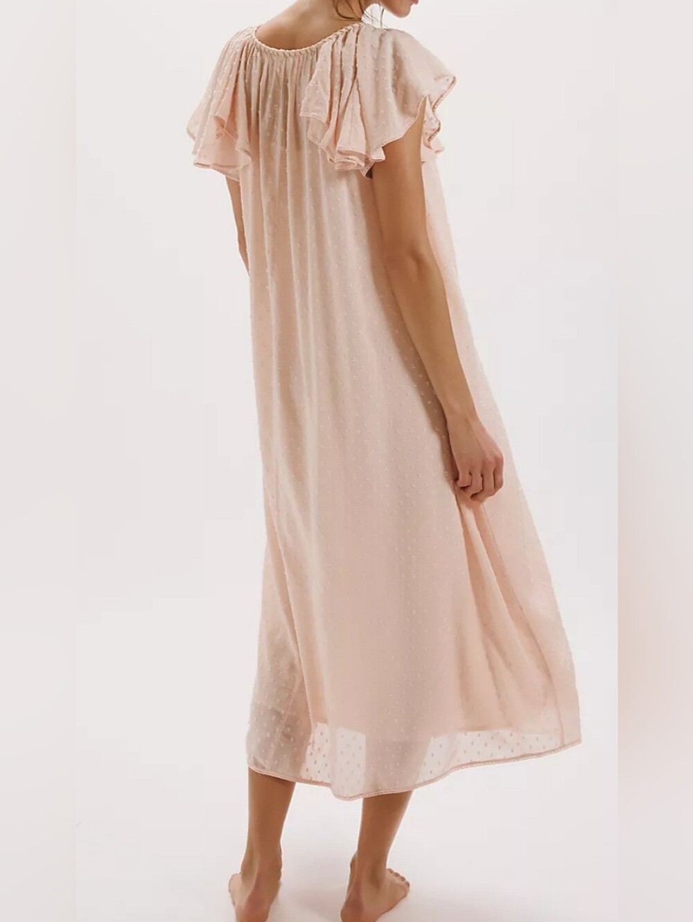 NWT Free People Bohemian Embroidered Boho Vintage Style Floral Midi Maxi Dress - Picture 4 of 7